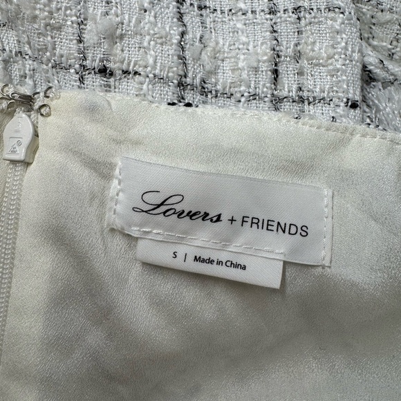 NWOT REVOLVE LOVERS & FRIENDS Nim Tweed Mini Dress S - Picture 8 of 9